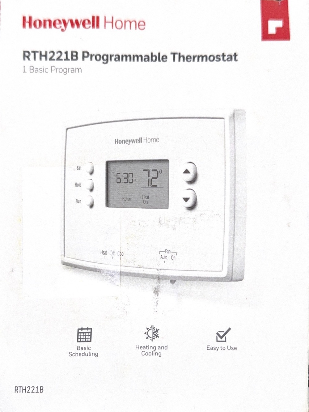 Honeywell Home RTH221B Programmable Thermostat - White